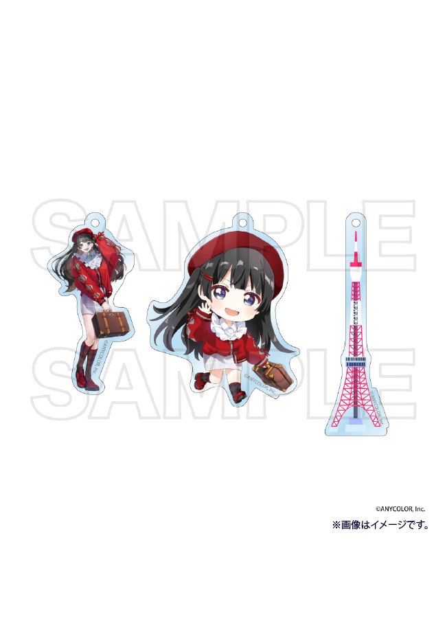 【ご自宅配送品】にじさんじ ご当地3連キーホルダー 月ノ美兎