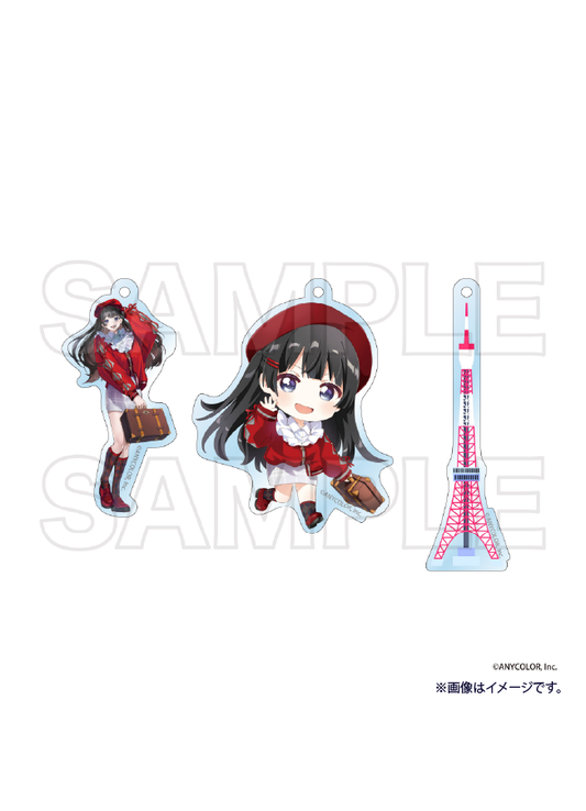 【ご自宅配送品】にじさんじ ご当地3連キーホルダー 月ノ美兎